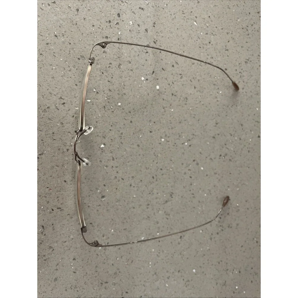 Chaps 87 03DN Gunmetal Stainless Steel Eyeglasses Frames ONLY 46-21-140 3-1